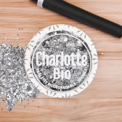 Paillettes argent Holo - 4g - Charlotte Bio