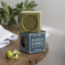 Grüne Marseiller Seife mit Olivenöl - 100g - Marius Fabre