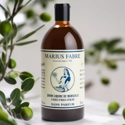 Savon liquide de Marseille sans parfum - 1l - Marius Fabre
