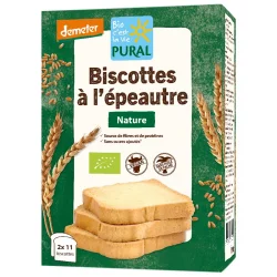 Biscottes à l'épeautre BIO - 200g - Pural