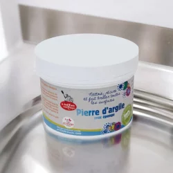 Pierre d'argile avec éponge - 500g - La droguerie écologique