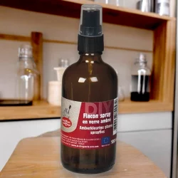 Flacon spray en verre ambré 100ml - La droguerie écologique