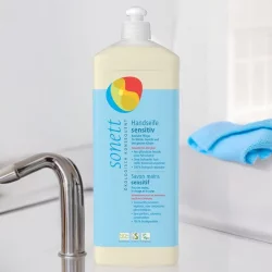 Savon liquide mains, visage & corps sensitif sans parfum ECO - 1l - Sonett﻿