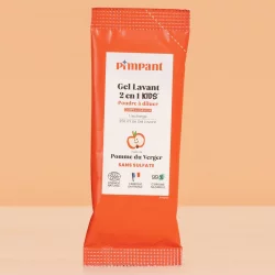 Gel lavant 2 en 1 enfants poudre à diluer pomme - 25g - Pimpant