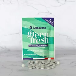 Dentifrice à croquer BIO ortie & menthe avec fluor - 120 pcs - Lamazuna