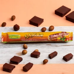 Stick chocolat au lait fourré à la crème de noisettes BIO - 22g - Rapunzel