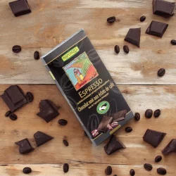 Zartbitterschokolade mit Espressobohnensplittern BIO - 80g - Rapunzel
