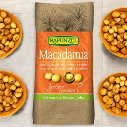 Macadamias geröstet & gesalzen BIO - 50g - Rapunzel