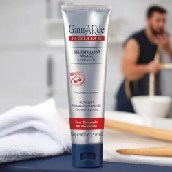 Gel exfoliant visage homme BIO bambou & eau thermale - 100g - Gamarde