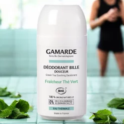 Sanfter BIO-Deoroller Frischer Grüntee Thermalwasser - 50ml - Gamarde
