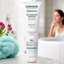 Reinigendes BIO-Gel Geranie & Thermalwasser - 100g - Gamarde