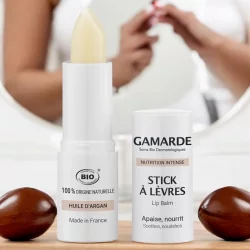 Stick à lèvres BIO argan & beurre de karité - 3,8g - Gamarde