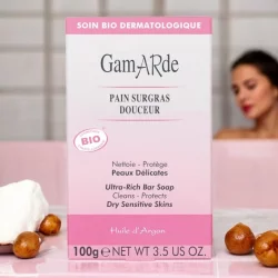 Sanfte rückfettende BIO-Seife Argan & Sheabutter - 100g - Gamarde