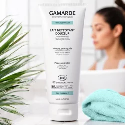 Sanfte BIO-Reinigungsmilch Palmarosa & Thermalwasser - 200g - Gamarde