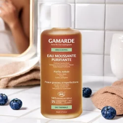 Klärendes BIO-Schaumwasser Myrtille & Thermalwasser - 200ml - Gamarde