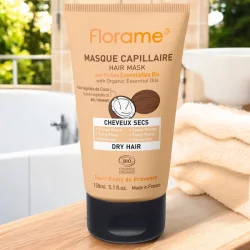 Masque capillaire cheveux secs BIO orange & palmarosa - 150ml - Florame