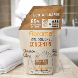 Nachfüllpackung Duschgel konzentriert Mandel BIO - 300ml - Florame