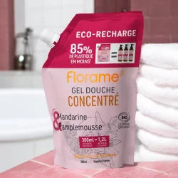 Nachfüllpackung Duschgel konzentriert Mandarine BIO - 300ml - Florame
