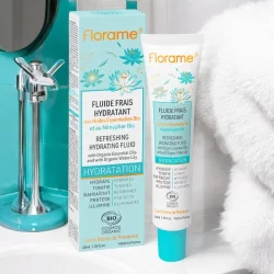 Frisches Fluid feuchtigkeitsspendent Wasserlilie BIO - 40ml - Florame