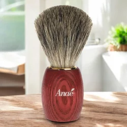 Blaireau en frêne teinté et blaireau véritable - Anaé