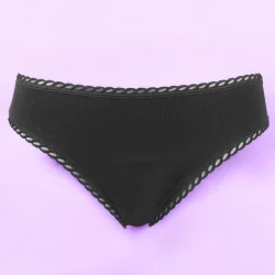 Culotte menstruelle noire Taille 44 flux léger - Anaé