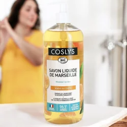 BIO-Marseiller Flüssigseife Oliven & Mandarine - 1l - Coslys