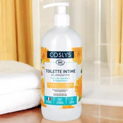 Gel toilette intime apaisant pH8 BIO calendula & magnésium - 500ml - Coslys