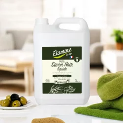 Ökologische schwarze Seife Olive & Lein - 5l - Etamine du Lys