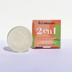 2 in 1 Festes Duschshampoo Haselnuss - 70ml - Lamazuna