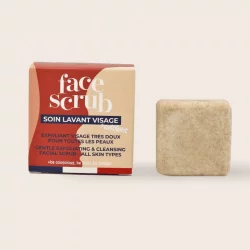 Soin lavant exfoliant visage solide argile - 28ml - Lamazuna