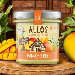 Tartinade mangue & curry BIO - 140g - Allos