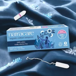 Super Plus BIO-Tampons ohne Applikator starke Tage - 20 Stück - Natracare