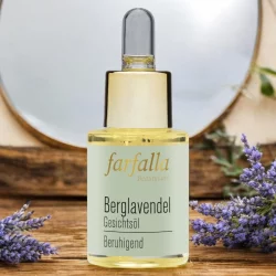 Beruhigendes BIO-Gesichtsöl Berglavendel - 15ml - Farfalla