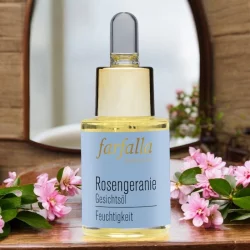 Feuchtigkeites BIO-Gesichtsöl Rosengeranie - 15ml - Farfalla