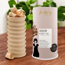 Cylindre en bois avec des copeaux de pin cimbre - Farfalla
