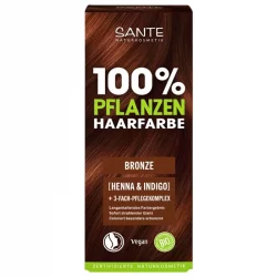 Pflanzliche Haarfärbepulver Bronze BIO - 100g - Sante