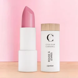 Lippenstift satin Mittelrosa N°221 BIO - 3,5g - Couleur Caramel