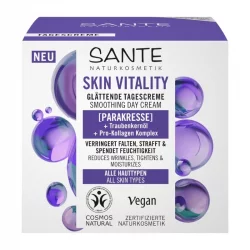 Glättende Tagescreme Kollagen & Traubenkerne - 50ml - Sante