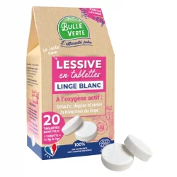 Waschmittel-Tabs für Weisswäsche Lavendel Öko - 20 Stück - Bulle Verte