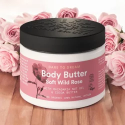 Beurre corporel BIO rose sauvage - 150ml - Urtekram