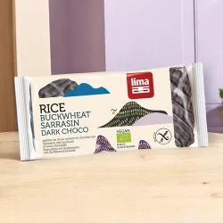 BIO-Reiswaffeln Buchweizen und Zartbitterschokolade - 90g - Lima