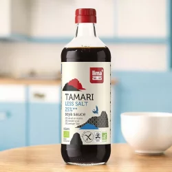 BIO-Sojasauce mit 25% weniger Salz - Tamari - 500ml - Lima