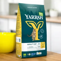 Trockenfutter Poulet & Getreide für Katzen BIO - 2,4kg - Yarrah