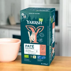 Multi Pack pâtés pour chat saumon BIO - 8x100g - Yarrah