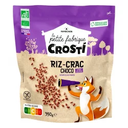 Cerealien Puffreis Schokolade Geschmack BIO - 350g - Favrichon