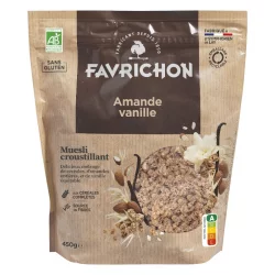 Knuspriges Müesli Mandel & Vanille BIO - 450g - Favrichon