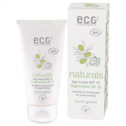 Crème solaire visage teintée BIO ﻿IP 15 grenade - 50ml - Eco Cosmetics