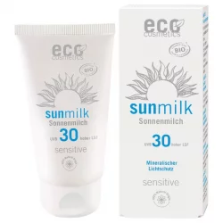 BIO-Sonnenmilch sensitiv Gesicht & Körper LSF 30 - 75ml - Eco Cosmetics
