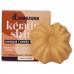 Feste Maske & Spülung pflanzliches Keratin BIO - 74ml - Lamazuna