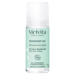 Déodorant à bille efficacité 24h anti-odeurs BIO - 50ml - Melvita